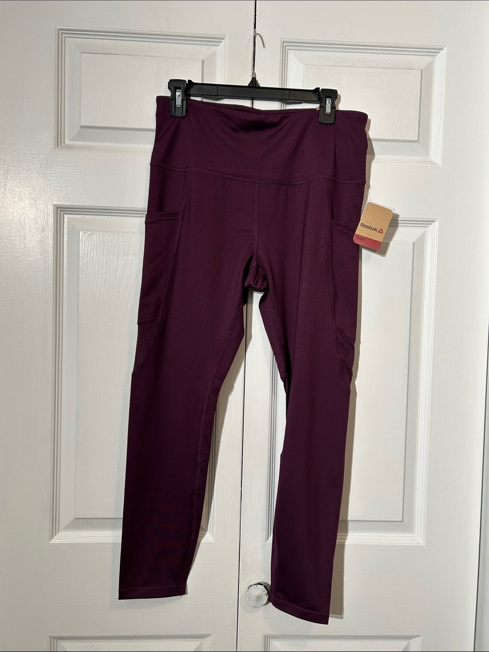 NWT Reebok Pocket 7/8 Leggings size L Large High Rise Training